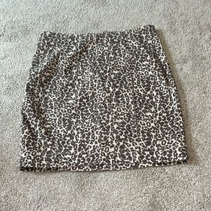 cheetah print free people mini skirt